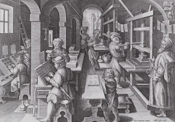 The Development of Printing, plate 5 from 